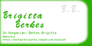 brigitta berkes business card